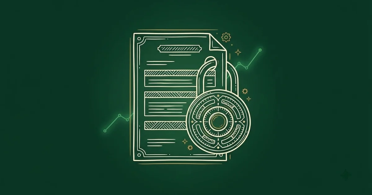 Hand-drawn cover illustration of Form 26AS PDF password guide — The Wealth Blog