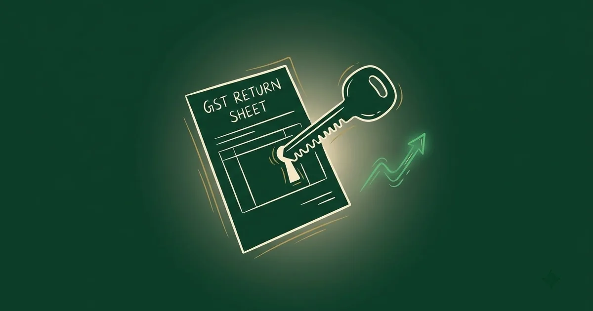 Hand-drawn cover illustration of GST return PDF password format — The Wealth Blog