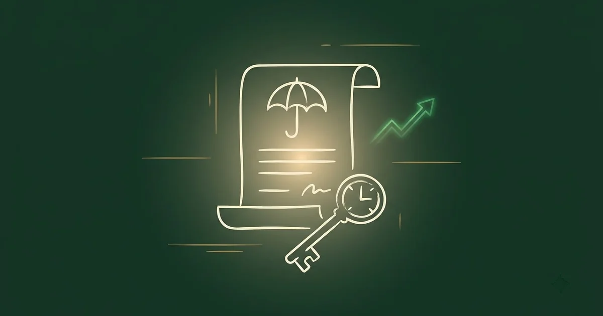 Hand-drawn cover illustration of LIC policy document PDF password — The Wealth Blog