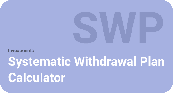 SWP (Systematic Withdrawal Plan) Calculator Thumbnail