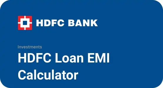 HDFC Loan EMI Calculator Thumbnail