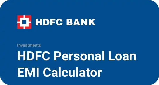 HDFC Personal Loan EMI Calculator Thumbnail