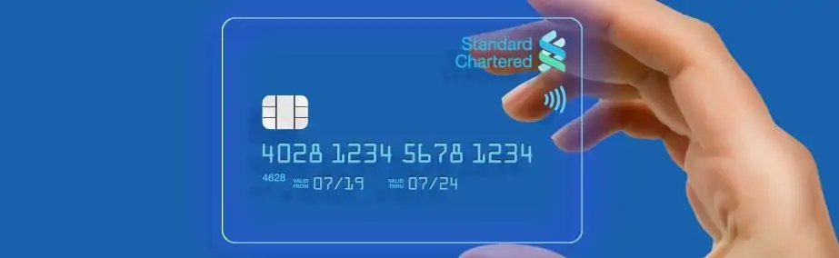 Standard Chartered credit card on card to card basis